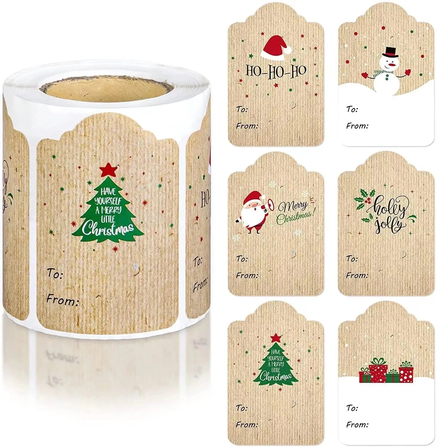 Christmas Stickers Gift Packaging Decoration Adhesive Stickers - Bellarte Enchanté Christmas Stickers Gift Packaging Decoration Adhesive Stickers